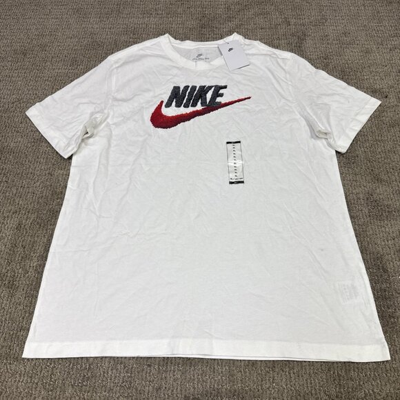 Nike T-Shirt White Short Sleeve Men’s Size XL NWT - Picture 1 of 11